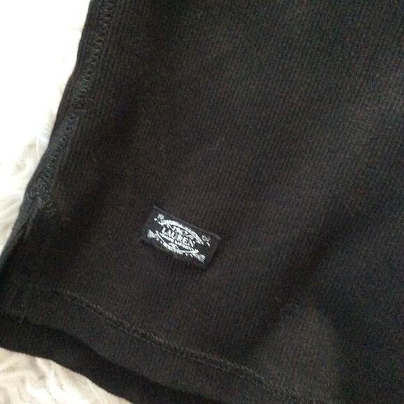 NWOT Lauren Ralph Lauren Lace Up Ribbed Tee - Picture 6 of 6